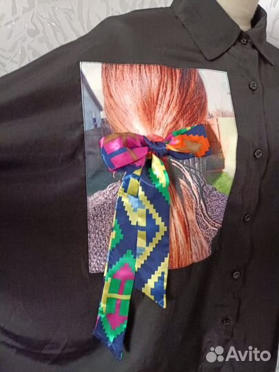 Блузка тренч большого размера