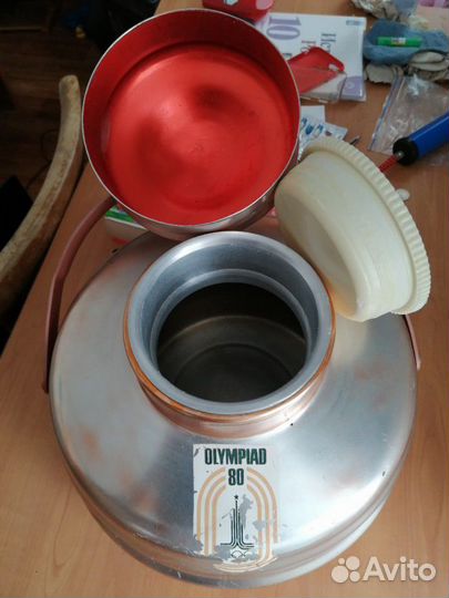 Термос алюминиевый 4 литра олимпийский СССР