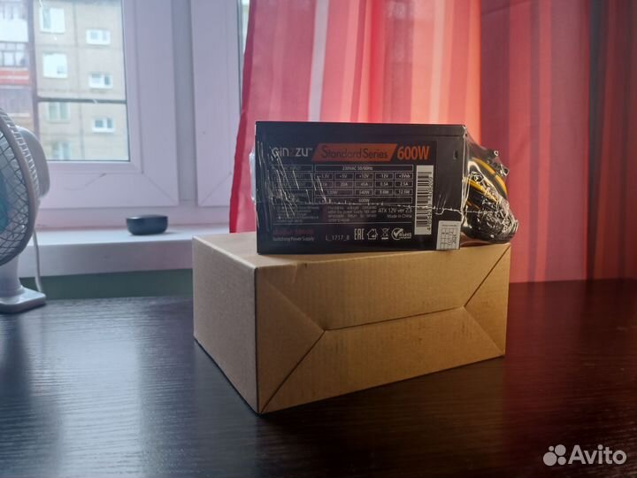 Новый Блок питания/600W/Ginzzu
