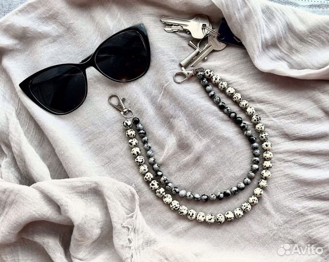 Обвесы на сумку из натуральных камней