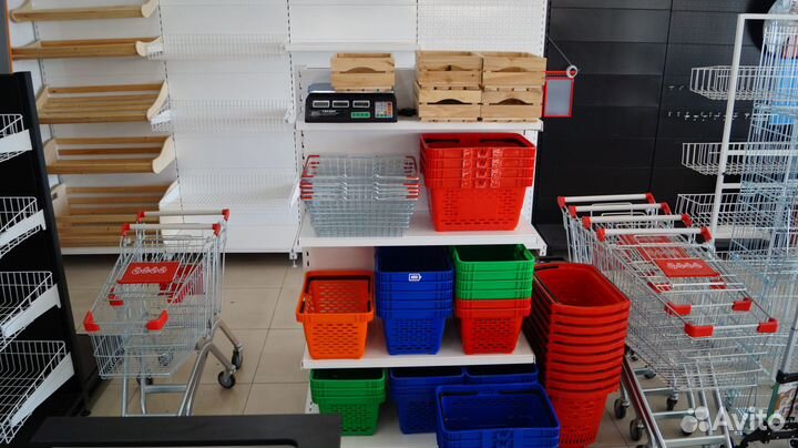 Тележка покупательская на 60 л с детским сидением