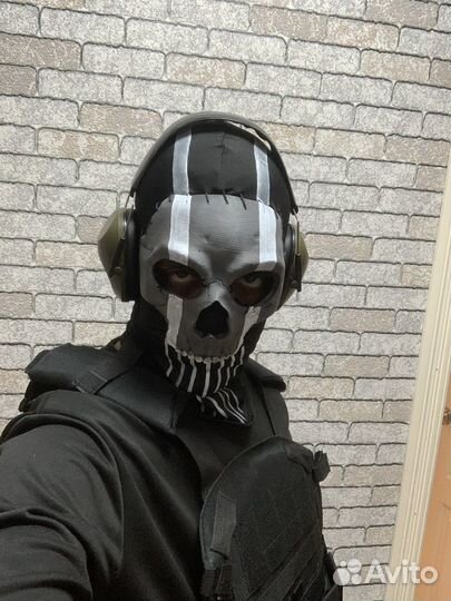 Маска госта из call of duty