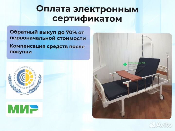 Кровать медицинская функциональная