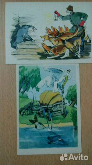 Открытки в сказках и баснях