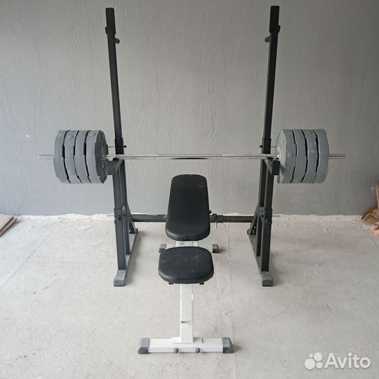 Штанга скамья стойки