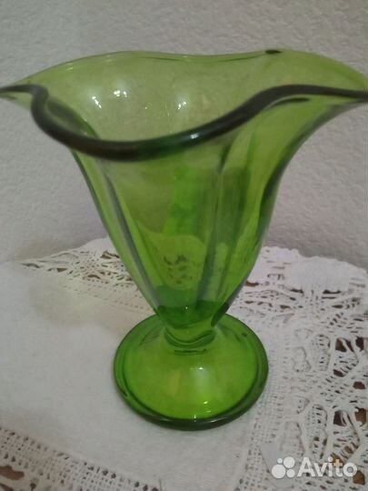 Ваза цветное стекло СССР