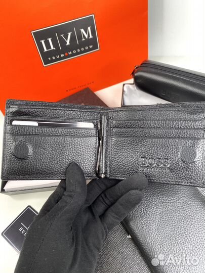 Кошелек Hugo Boss натуральная кожа