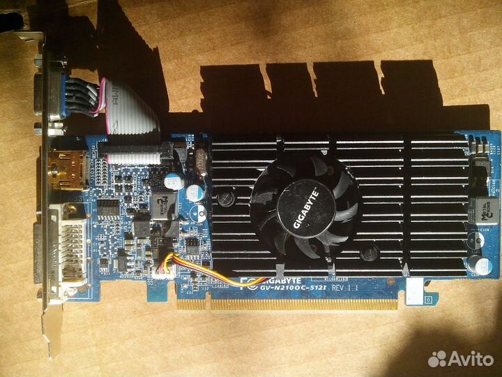 Видеокарта gigabyte GV-N210OC-512I