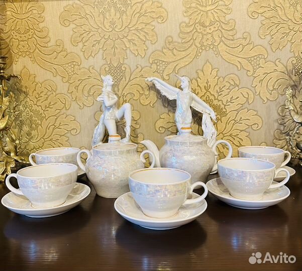 Чайный сервиз перламутр СССР