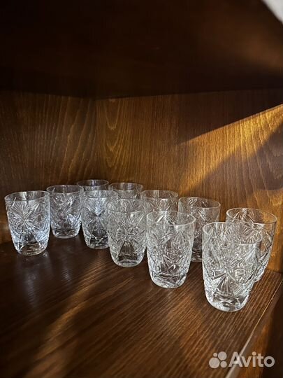Бокалы, стопки хрусталь