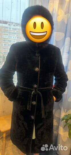 Шуба мутон 52р б/у