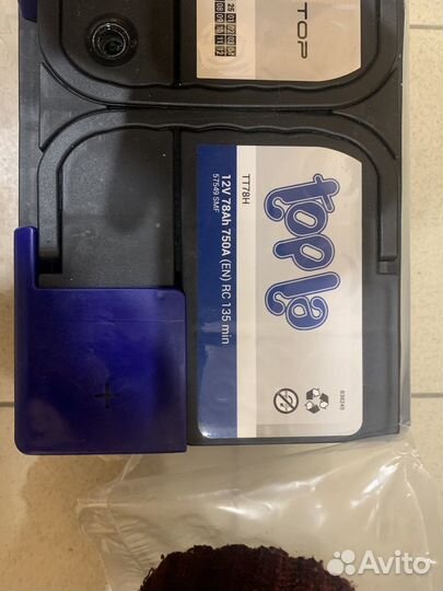 Аккумулятор автомобильный Topla 12v 78ah 750A