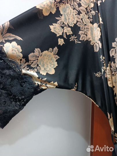 Халат женский шелковый