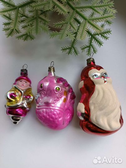 Елочные игрушки СССР. фигурки, персонажи