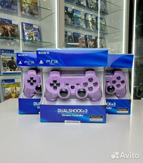 Джойстик для PS3 Playstation 3 Пурпурный