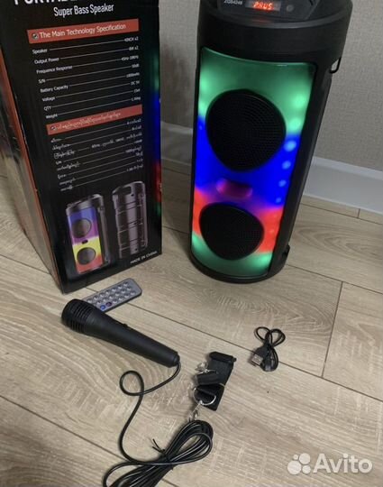 Блютуз колонка новая 40 см