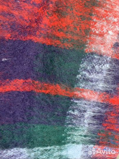 Плед мохеровый Индия, Nahar, шотландский стиль