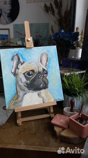 Картина маслом на холсте «немопс»