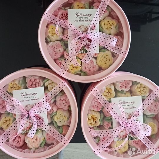 Съедобный букет из зефирных цветов