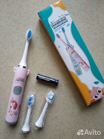 Новая электрическая зубная щетка детская