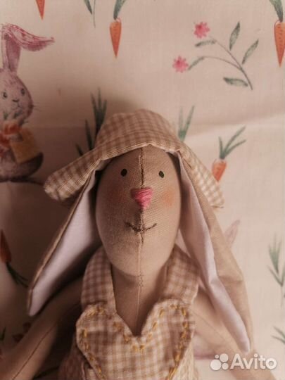 Кукла тильда ручной работы зайка кролик тильда