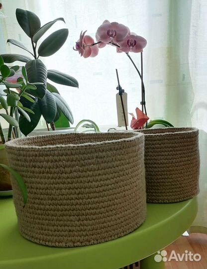 Корзина из джута