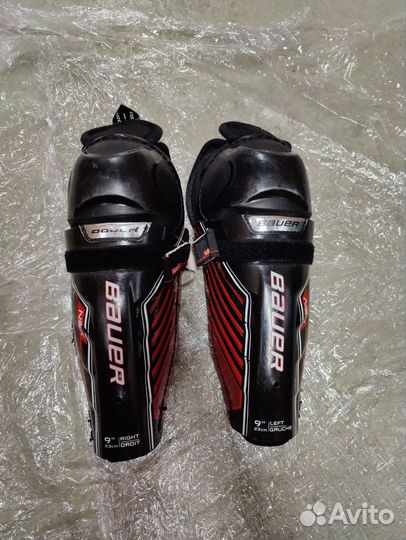 Щитки хоккейные детские Bauer NSX 9
