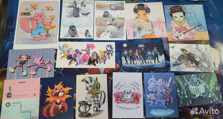 Открытки аниме, истари, путешествия