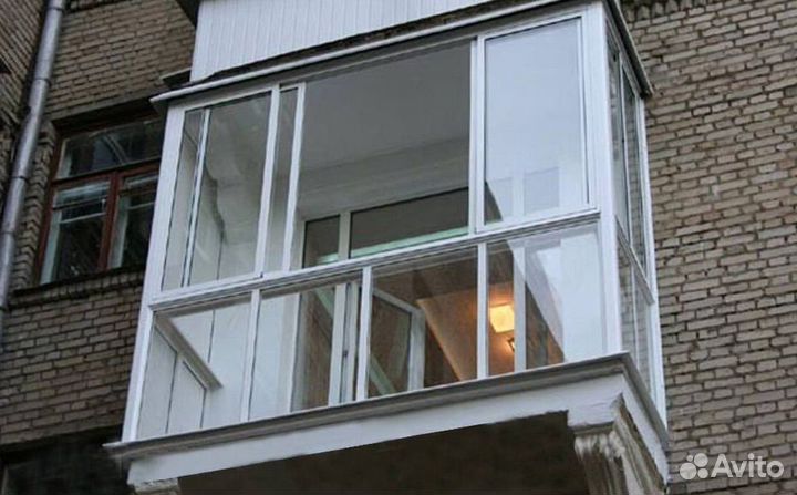 Остекление балконов и лоджий под ключ B3725