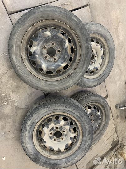 Колеса в сборе r15 зимние 5 114.3