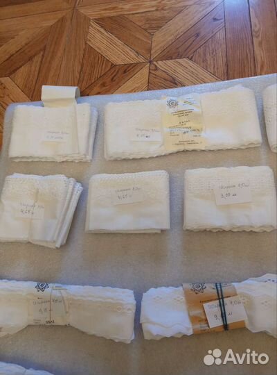 Шитьё на батисте,кружево,носовые платочки,вр.ссср