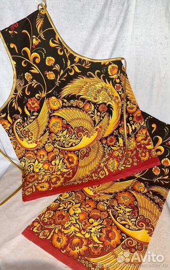 Фартук и полотенце для кухни Жар - птица