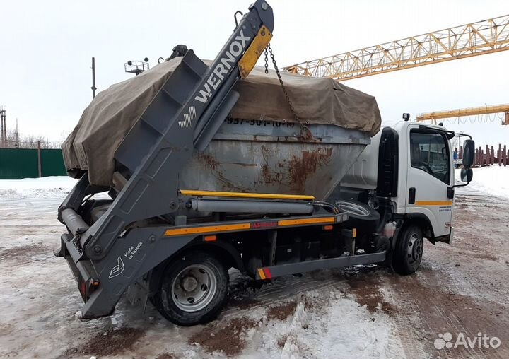 Вывоз мусора контейнером 8 м3
