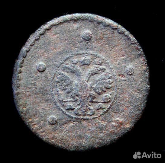 5 копеек 1727. крестовик. Оригинал