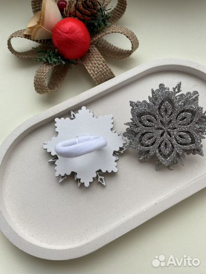 Резиночки снежинки для волос