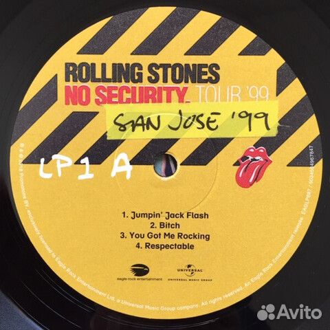 The Rolling Stones / No Security. San Jose '99 (3L