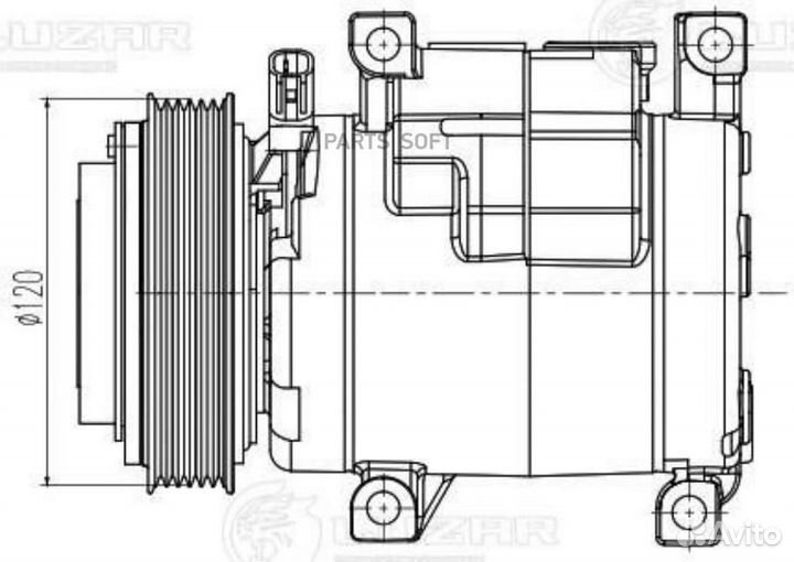 Компрессор кондиционера Jeep Grand Cherokee IV (WK
