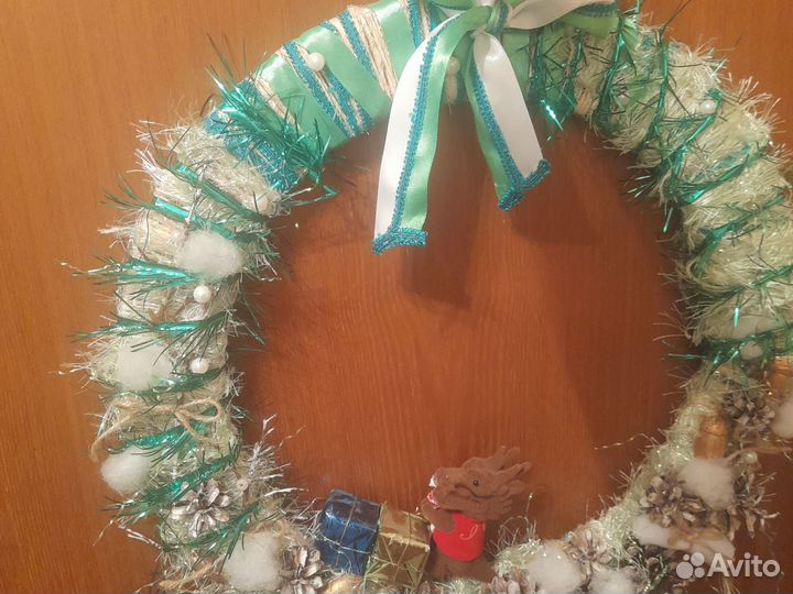 Венок новог d38см Достав Лен.р-н