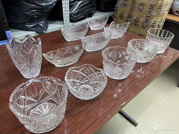 Ваза хрустальная