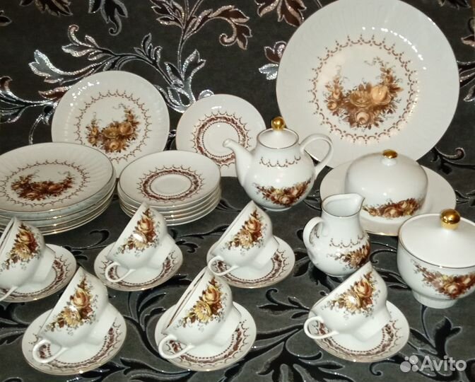 Сервизы Фарфор СССР, гдр, разные предметы, остатки