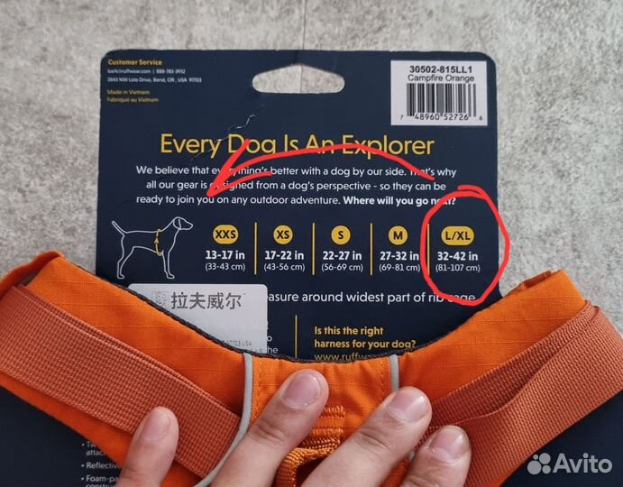 Жилет для больших собак