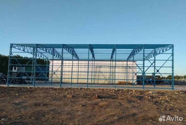 Монтаж металлоконструкций Ангары