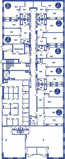 1-к. квартира, 41,9 м², 1/35 эт.