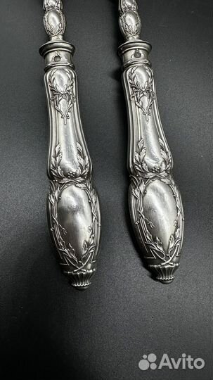 Набор для Салата Ложка Вилка ручки Серебро Франция