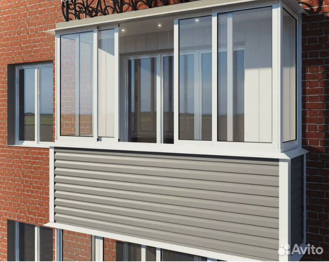 Остекление балкона под ключ. Рассрочка