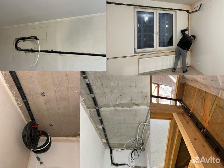 Установка кондиционеров закладка трассы