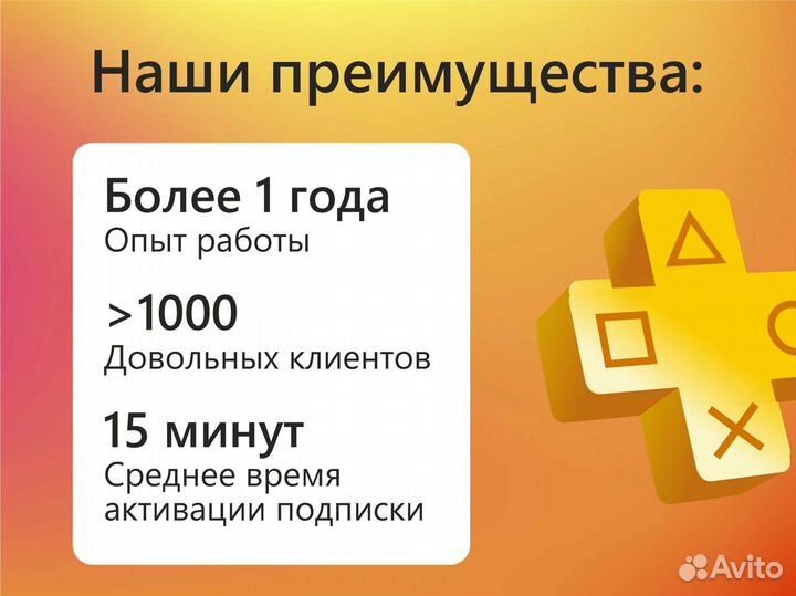 Подписка PS Plus пс Плюс на Playstation 4/5 Турция