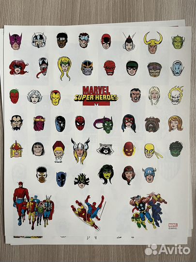 Наклейки marvel