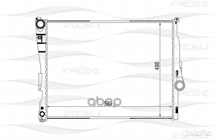 Радиатор BMW X3 (E83) 04 KK0125 free-Z