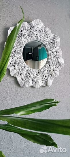 Зеркало макраме
